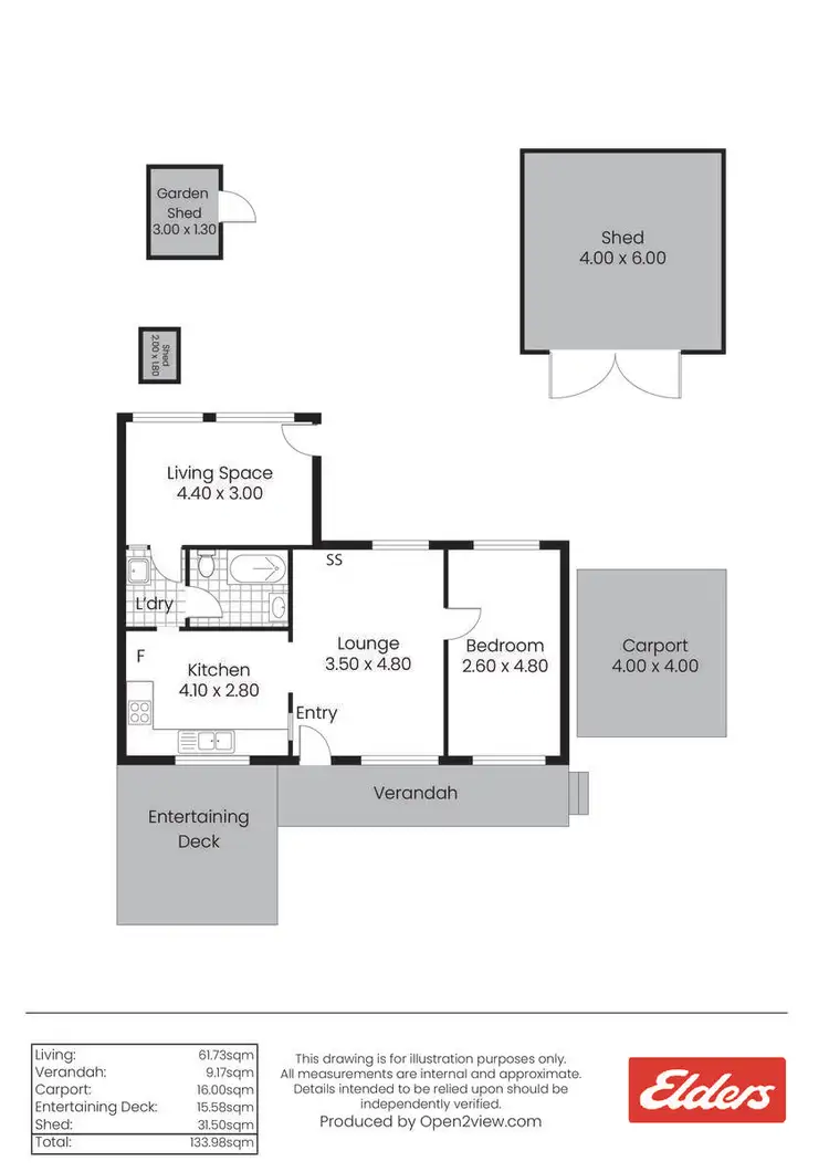 Floorplan of Homely house listing, 10 Port Road, Auburn SA 5451