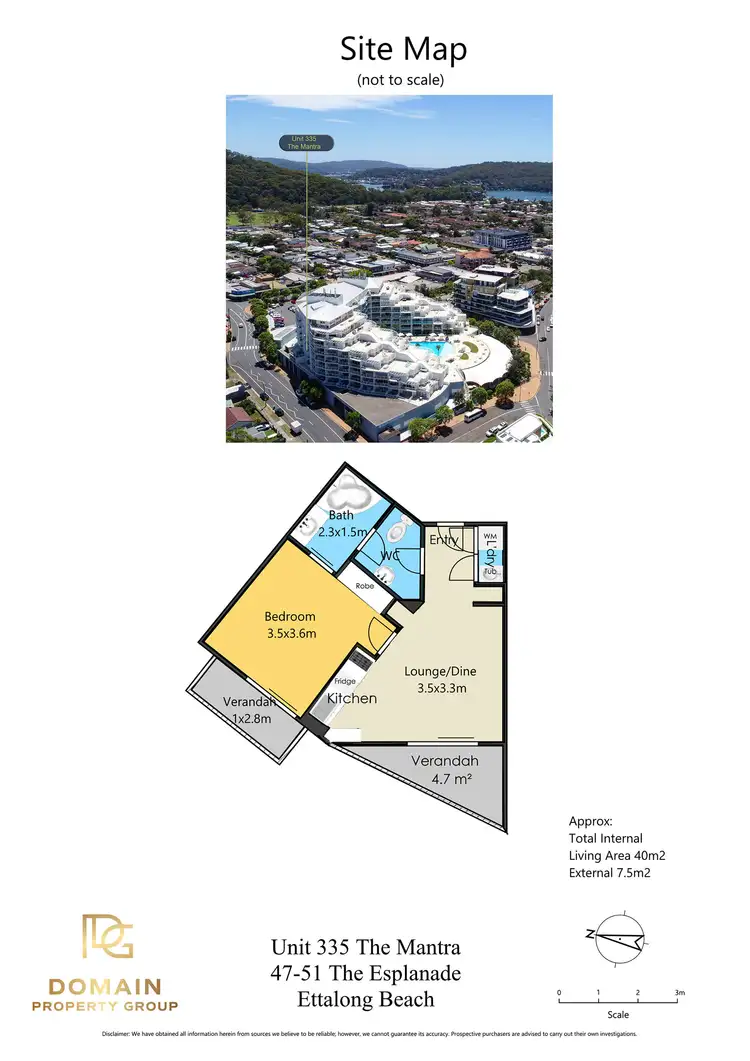 Floorplan of Homely apartment listing, 335/51-54 The Esplanade, Ettalong Beach NSW 2257