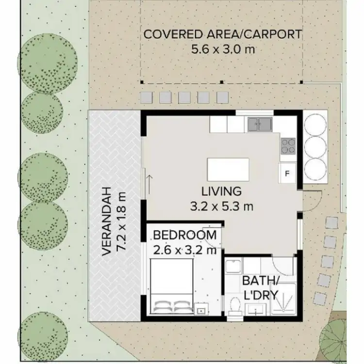Floorplan of Homely apartment listing, 5A Raftons Road, Bangalow NSW 2479