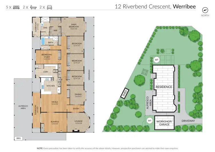 Floorplan of Homely house listing, 12 Riverbend Crescent, Werribee VIC 3030