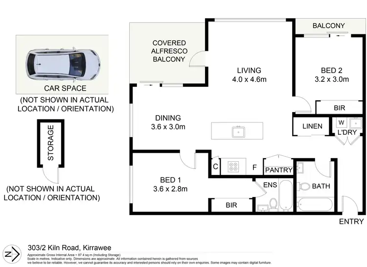 Floorplan of Homely apartment listing, 303/2 Kiln Road, Kirrawee NSW 2232