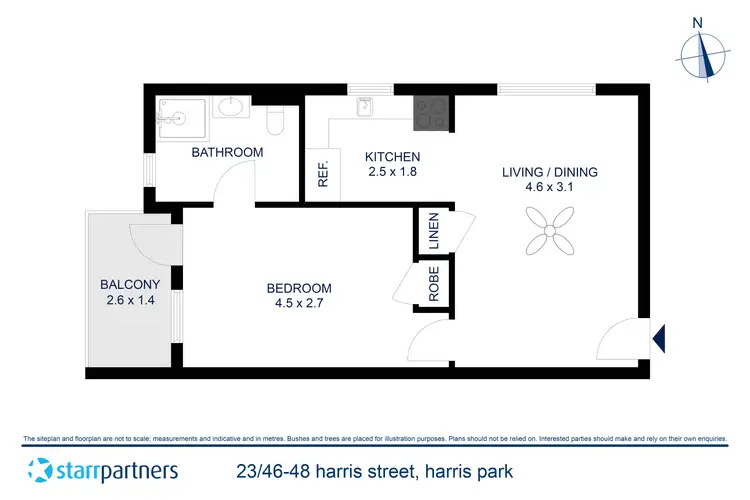 Floorplan of Homely apartment listing, 23/46-48 Harris Street, Harris Park NSW 2150