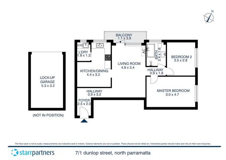 Floorplan of Homely apartment listing, 7/1 Dunlop Street, North Parramatta NSW 2151