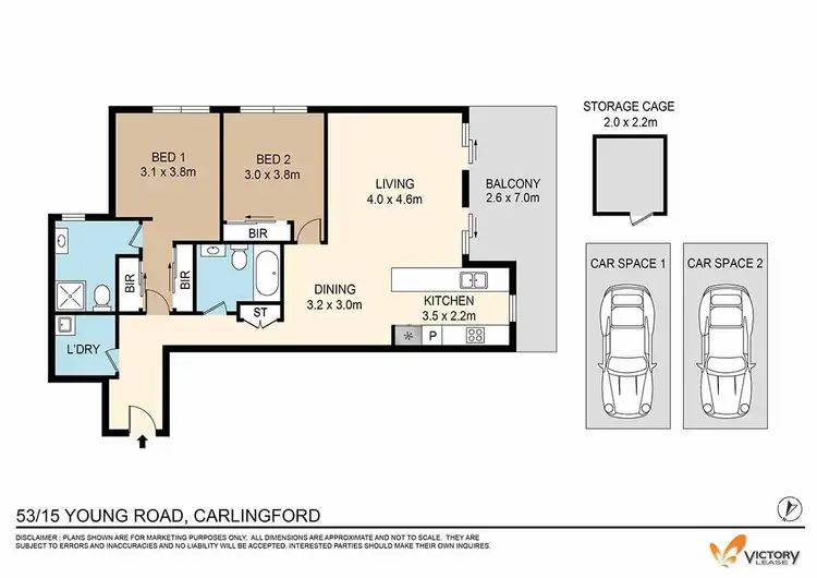 Floorplan of Homely apartment listing, 53/15 Young Road, Carlingford NSW 2118