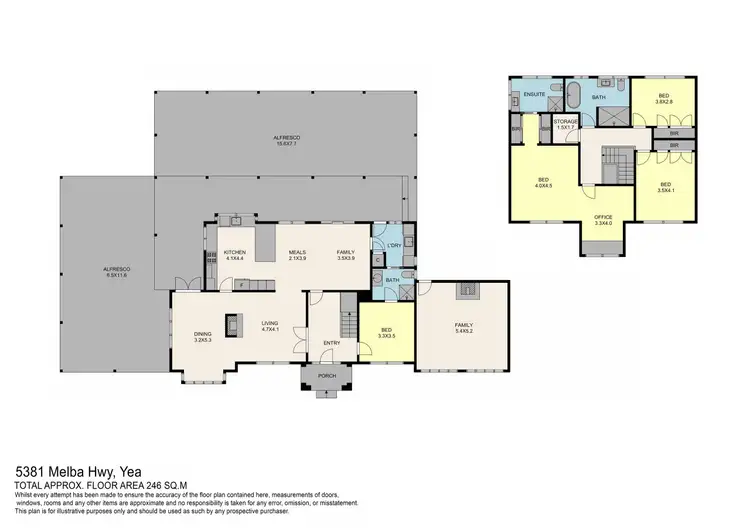 Floorplan of Homely rural property listing, 5381 Melba Highway, Yea VIC 3717
