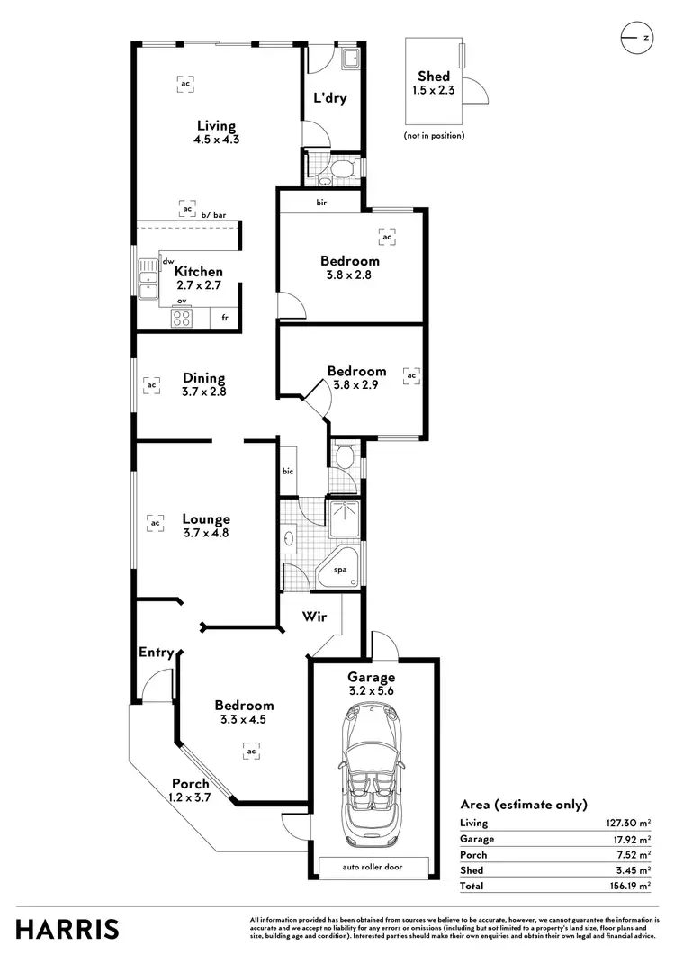 Floorplan of Homely house listing, 3 Ridge Avenue, Myrtle Bank SA 5064