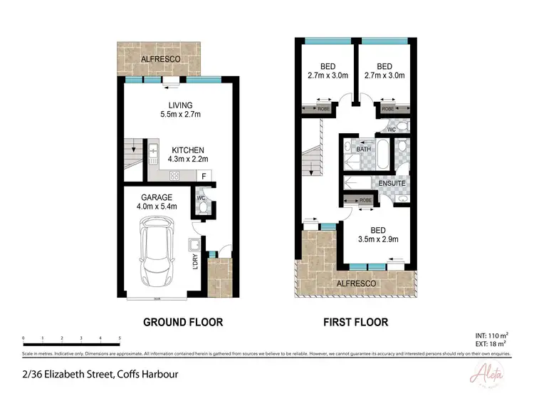 Floorplan of Homely townhouse listing, 2/36 Elizabeth Street, Coffs Harbour NSW 2450