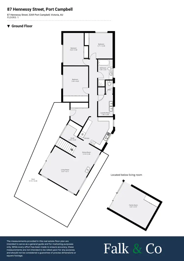 Floorplan of Homely house listing, 87 Hennessy Street, Port Campbell VIC 3269