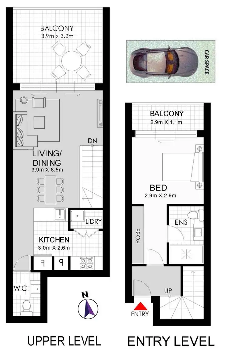 Floorplan of Homely apartment listing, JG01/10-16 MARQUET ST Street, Rhodes NSW 2138