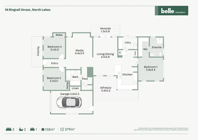 Floorplan of Homely house listing, 18 Ringtail Street, North Lakes QLD 4509