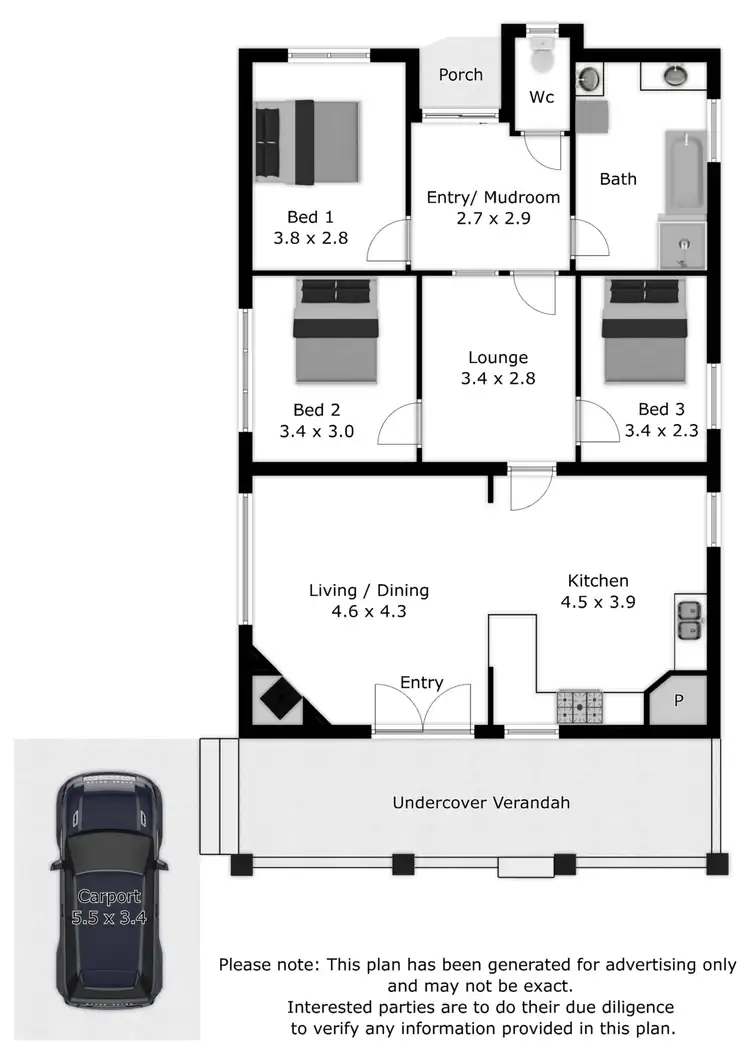 Floorplan of Homely house listing, 4 Windham Street, Yackandandah VIC 3749
