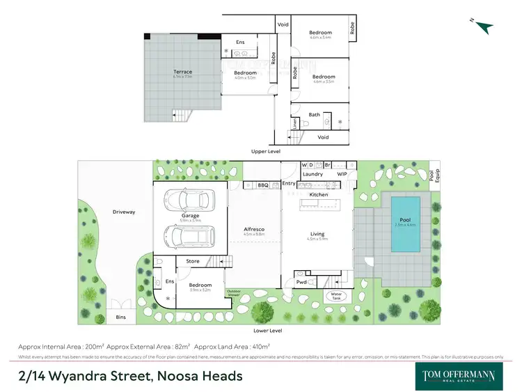 Floorplan of Homely semi-detached listing, 14B Wyandra Street, Noosa Heads QLD 4567