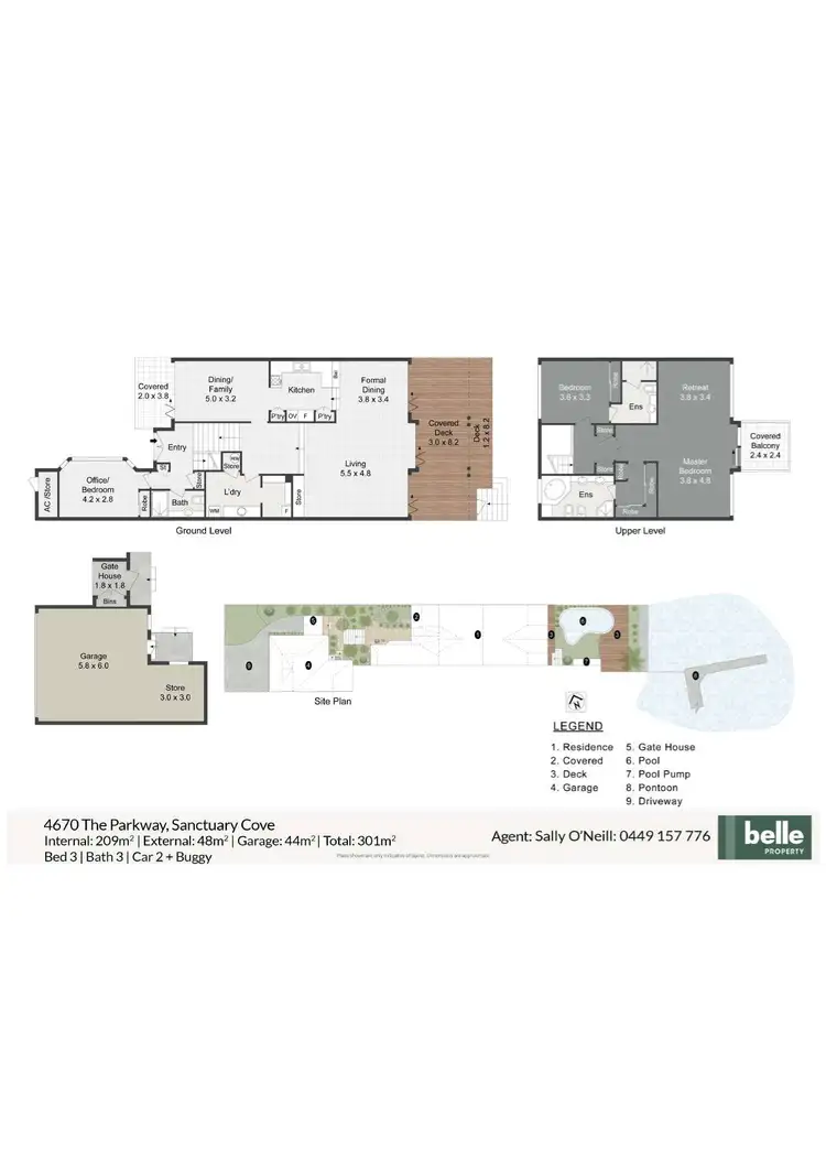 Floorplan of Homely house listing, 4670 The Parkway, Hope Island QLD 4212