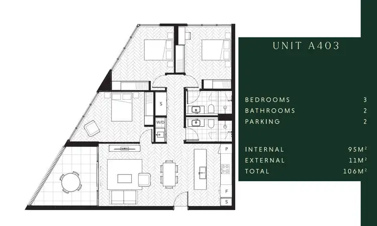 Floorplan of Homely apartment listing, A403/2 Rothwell Avenue, Concord West NSW 2138