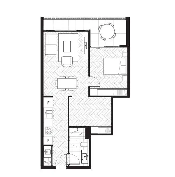Floorplan of Homely apartment listing, A402/2 Rothwell Avenue, Concord West NSW 2138