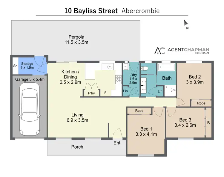Floorplan of Homely house listing, 10 Bayliss Street, Abercrombie NSW 2795