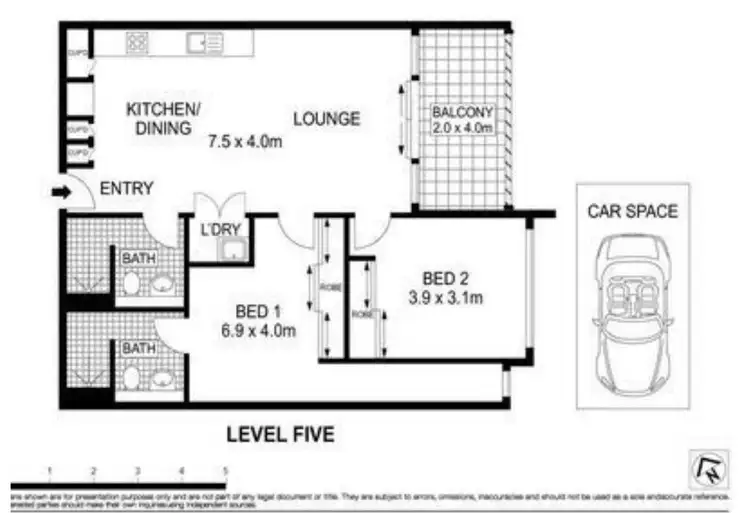 Floorplan of Homely apartment listing, 78/6 Archibald Avenue, Waterloo NSW 2017