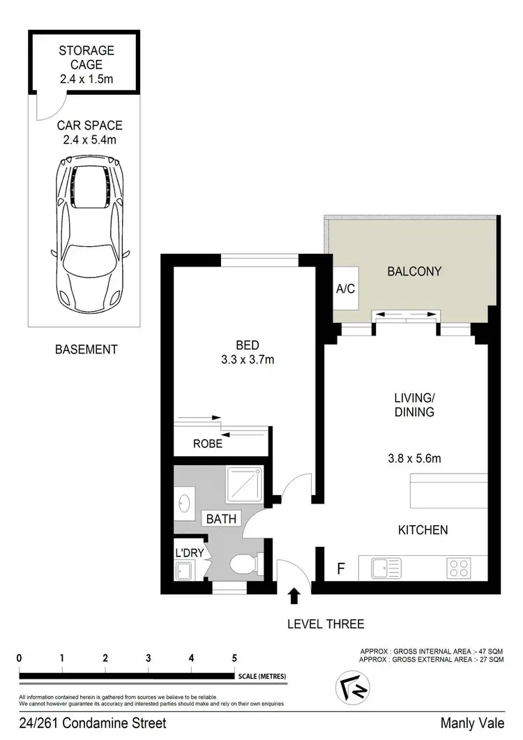 Floorplan of Homely apartment listing, 24/261 Condamine Street, Manly Vale NSW 2093