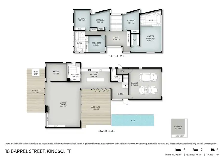 Floorplan of Homely house listing, 18 Barrel Street, Kingscliff NSW 2487