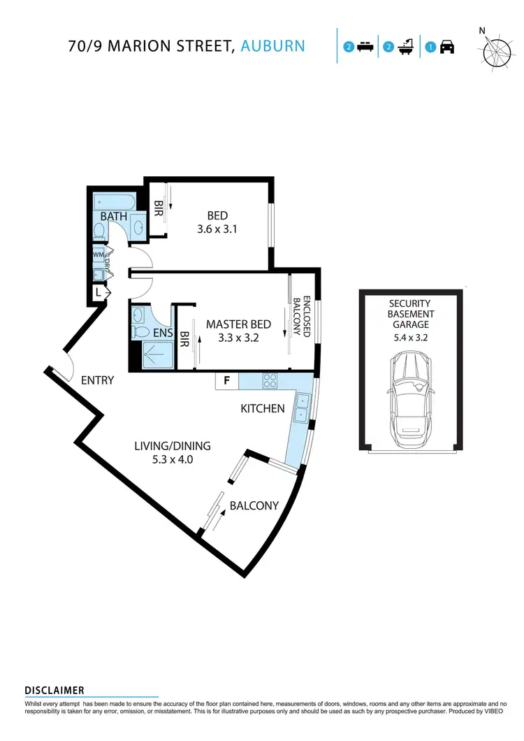 Floorplan of Homely unit listing, 70/9 Marion Street, Auburn NSW 2144