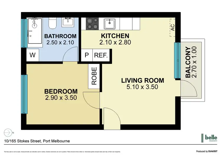 Floorplan of Homely apartment listing, 10/165 Stokes Street, Port Melbourne VIC 3207