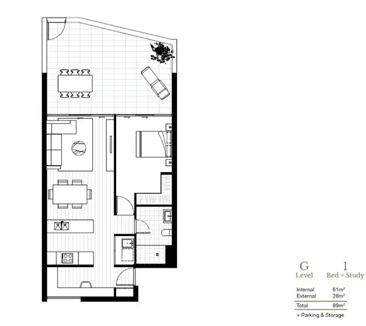 Floorplan of Homely apartment listing, AG04/86 Centenary Drive, Strathfield NSW 2135
