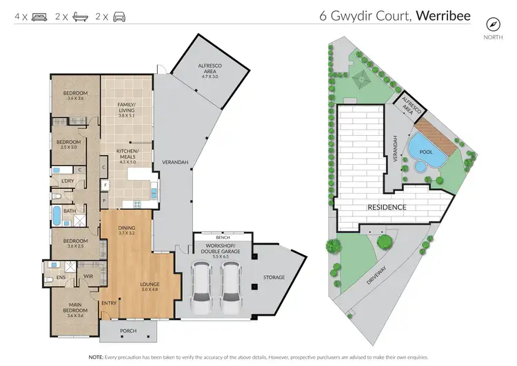 Floorplan of Homely house listing, 6 Gwydir Court, Werribee VIC 3030