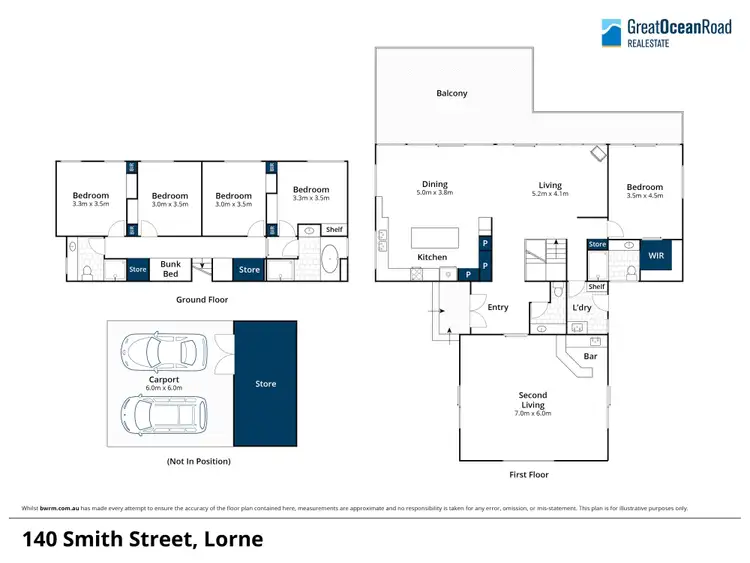 Floorplan of Homely house listing, 140 Smith Street, Lorne VIC 3232