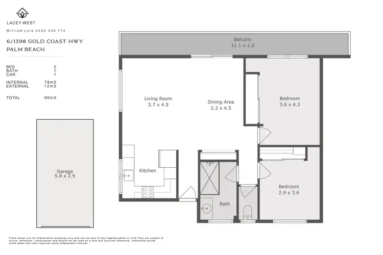 Floorplan of Homely unit listing, 6/1398 Gold Coast Highway, Palm Beach QLD 4221