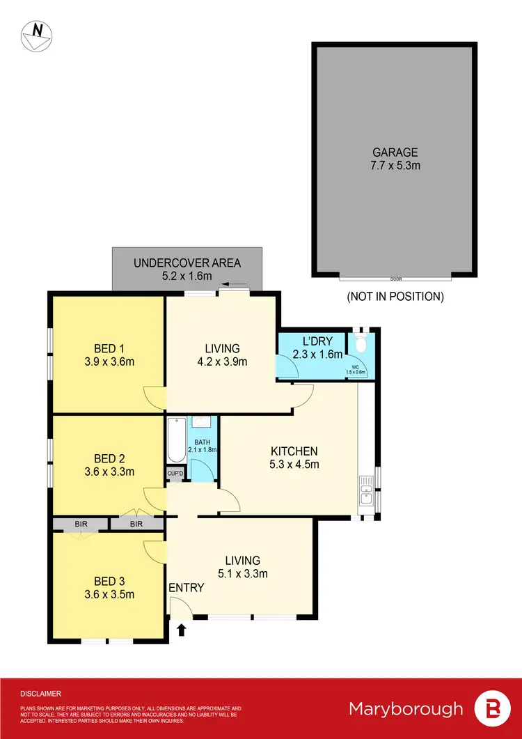 Floorplan of Homely house listing, 302 Gladstone Street, Maryborough VIC 3465