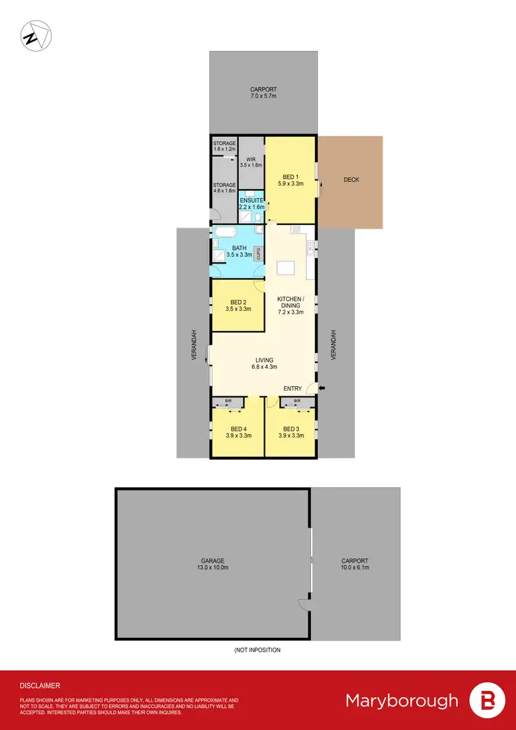 Floorplan of Homely house listing, 109 Maryborough St Arnaud Road, Maryborough VIC 3465