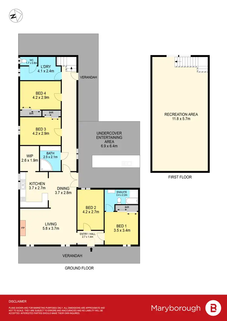 Floorplan of Homely house listing, 19 Faraday Street, Avoca VIC 3467