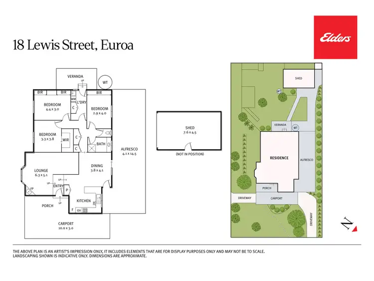 Floorplan of Homely house listing, 18 Lewis Street, Euroa VIC 3666