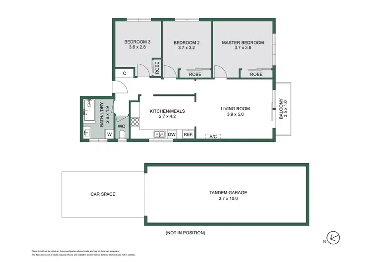 Floorplan of Homely apartment listing, 3/224 Alma Road, St Kilda East VIC 3183