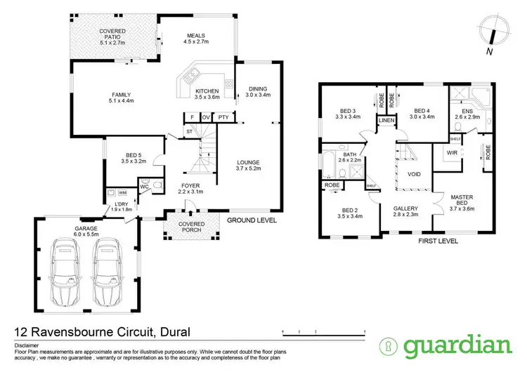 Floorplan of Homely house listing, 12 Ravensbourne Circuit, Dural NSW 2158