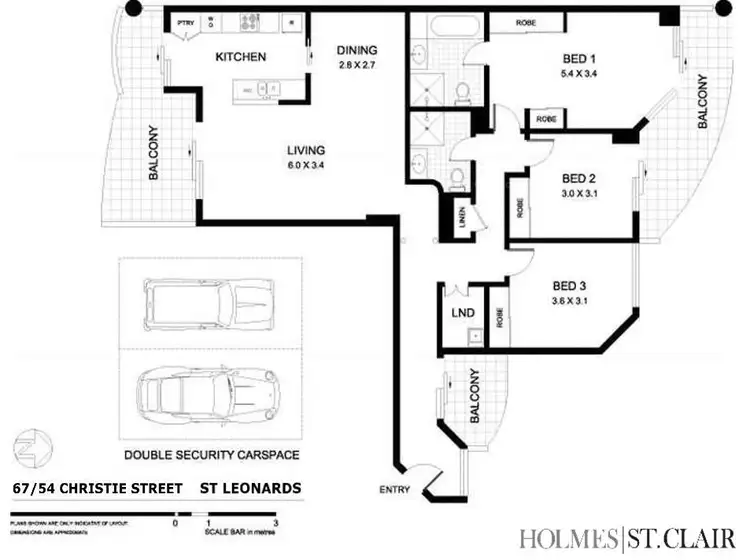 Floorplan of Homely apartment listing, 67/54 Christie Street, St Leonards NSW 2065