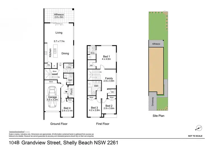 Floorplan of Homely semi-detached listing, 104B Grandview Street, Shelly Beach NSW 2261