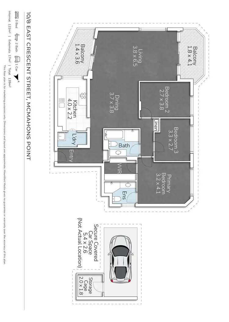 Floorplan of Homely apartment listing, 10/8-10 East Crescent Street, Mcmahons Point NSW 2060
