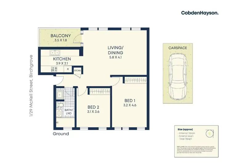Floorplan of Homely apartment listing, 1/29 McKell Street, Balmain NSW 2041