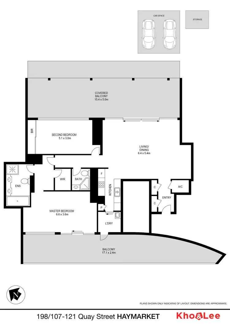 Floorplan of Homely apartment listing, 198/107-121 Quay Street, Haymarket NSW 2000