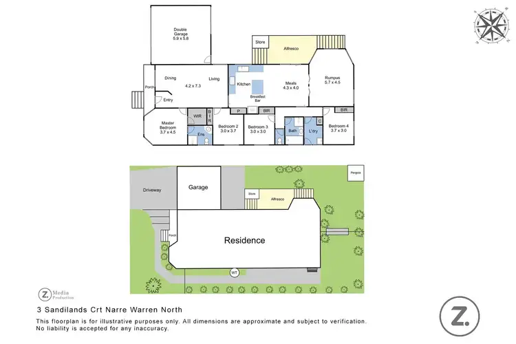 Floorplan of Homely house listing, 3 Sandilands Court, Narre Warren North VIC 3804