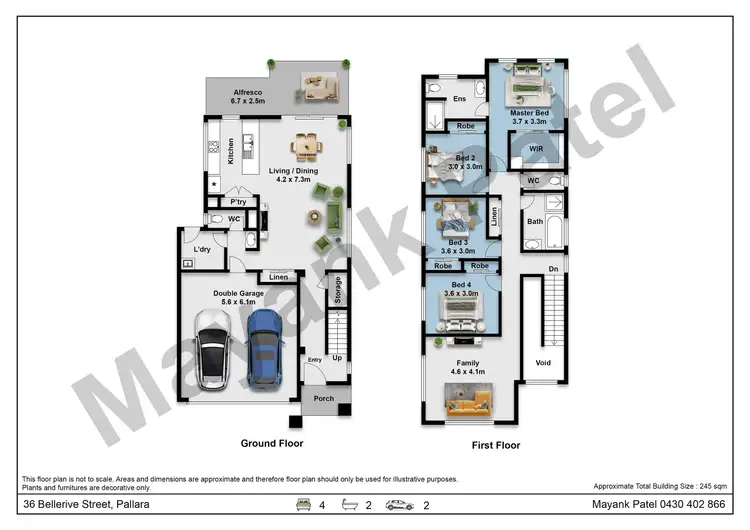 Floorplan of Homely house listing, 36 Bellerive Street, Pallara QLD 4110