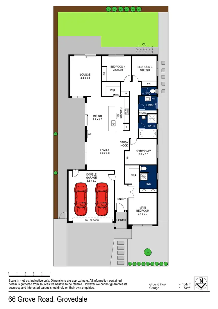 Floorplan of Homely house listing, 66 Grove Road, Grovedale VIC 3216