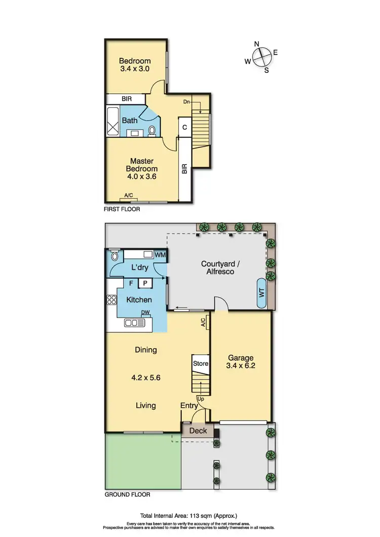 Floorplan of Homely townhouse listing, 2B Warwick Road, Pascoe Vale VIC 3044