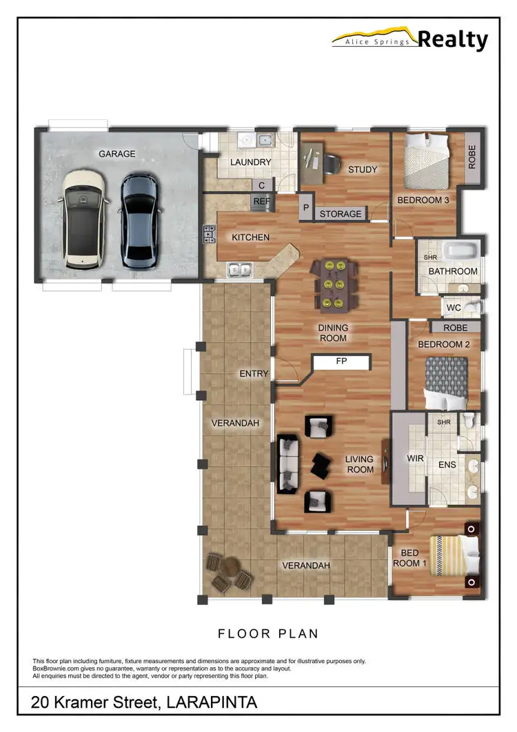 Floorplan of Homely house listing, 20 Kramer Street, Larapinta NT 875