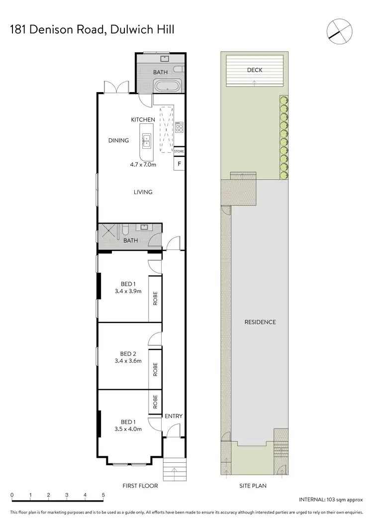 Floorplan of Homely house listing, 181 Denison Road, Dulwich Hill NSW 2203
