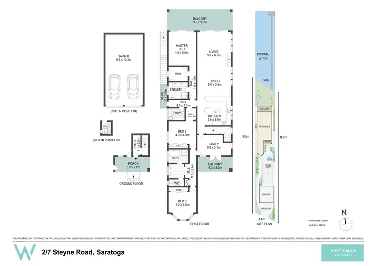 Floorplan of Homely semi-detached listing, 2/7 Steyne Road, Saratoga NSW 2251