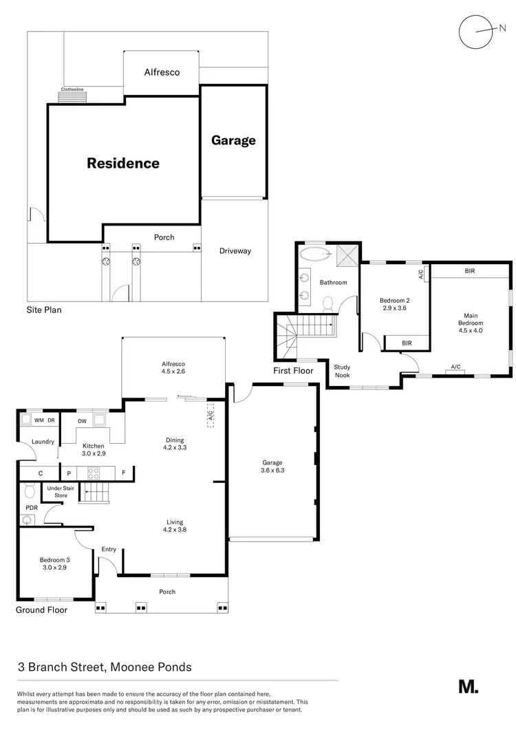 Floorplan of Homely house listing, 3 Branch Street, Moonee Ponds VIC 3039