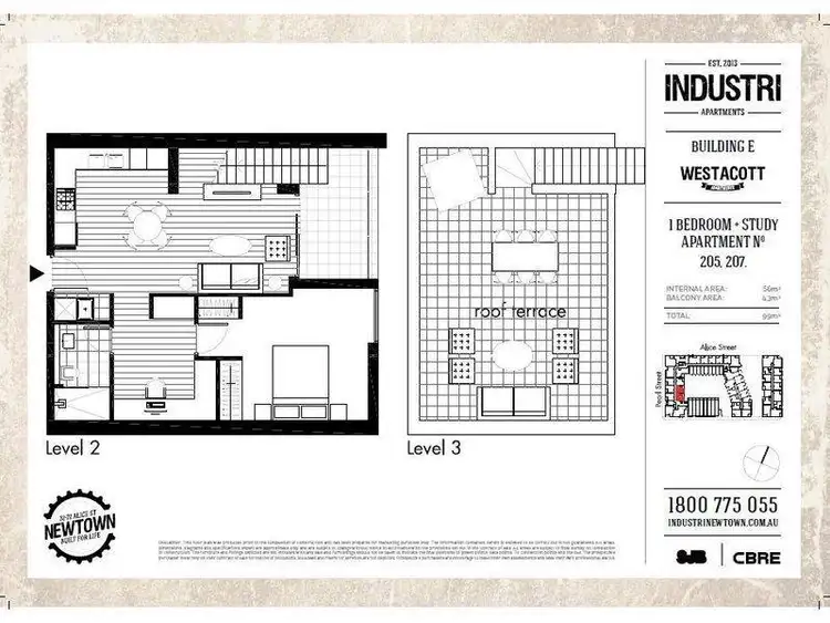 Floorplan of Homely apartment listing, E205/72 Alice Street, Newtown NSW 2042