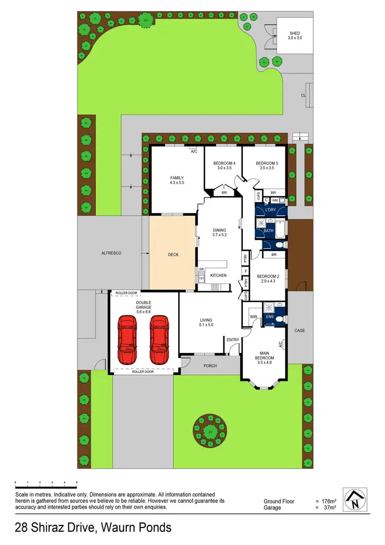 Floorplan of Homely house listing, 28 Shiraz Drive, Waurn Ponds VIC 3216
